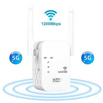 1200 Mbps 2.4 G אלחוטי 5Ghz WiFi מהדר Wi-Fi מגבר 300M מגבר WiFi 802.11 AC 5G Wi-Fi ארוך טווח Extender נקודת גישה