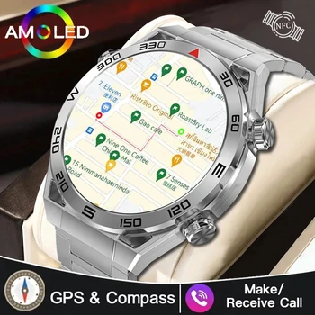 2023 חדש NFC א+PPG Bluetooth שיחה Smartwatch GPS Tracker תנועה צמיד כושר עבור Huawei שעונים האולטימטיבי שעון חכם גברים