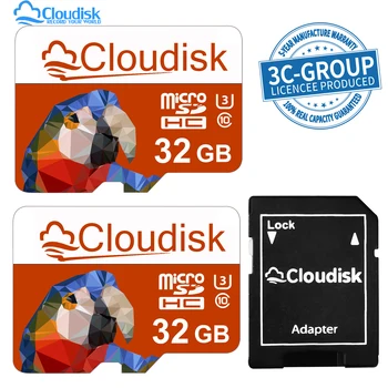 2Pack Cloudisk Micro SD 32GB 64GB 128GB U3 כרטיס זיכרון 16GB 8GB 4GB 2GB C10 A1 כרטיס TF מיוצר על ידי 3C-קבוצה Licencee