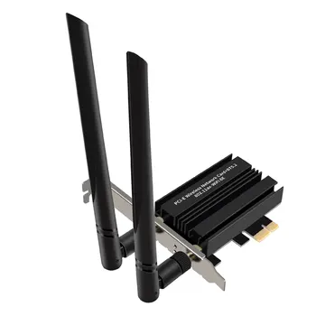 3000Mbps Tri-band WiFi 6 Gigabit כרטיס רשת Wifi 6e PCI Express כרטיס רשת אלחוטי 2.4 G/5.8 G/6G מתאם WiFi