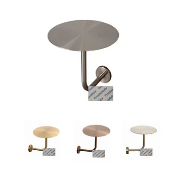 304 נירוסטה קיר רכוב בצורת L עגול קפה פאב שולחן סלון מגיש משטח העבודה, רוז זהב ברונזה