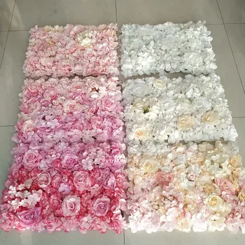 6PCS שיפוע Aritificial משי רוז פרח לוחות קיר קישוט פרחים לחתונה המפלגה מקלחת תינוק צילום רקע