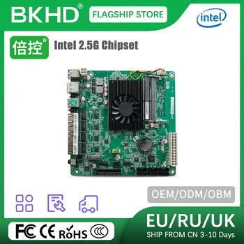 BKHD-N510X-NAS-I22X Intel Celeron N5105 N5100 לוח 6* SATA3.0 2.5 G Nic Mini ITX 17x17CM רך ניתוב 2*DDR4 חומת האש