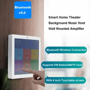 Bluetooth קיר מגבר קולנוע ביתי מגבר אודיו Amplificador מיני מגבר לוח 2.0 CH מוסיקת רקע תמיכה רמקולים