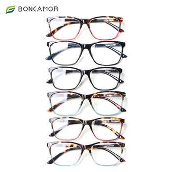 Boncamor 5 ערכת משקפי קריאה אור כחול חוסם האביב ציר גברים ונשים המחשב גוגל למשקפי דקורטיביים משקפיים