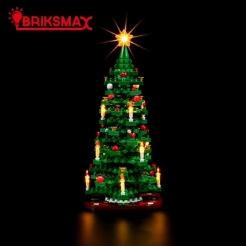 BriksMax אור Led ערכת עבור 40573 עץ חג המולד אבני הבניין מוגדר (לא כולל דגם) צעצועים לילדים
