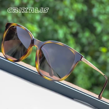 CRIXALIS כיכר מקוטב משקפי שמש לנשים 2021 מותג עיצוב Anti Glare נהיגה רטרו, משקפי שמש גברים UV400 zonnebril ארן