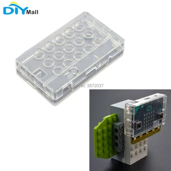DIYmall עבור מיקרו:bit מארז שקוף מגן במקרה עבור חומר ABS תואם עם legoeds בלוקים לבנים