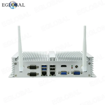 Eglobal תעשייתי Fanless מחשב i5 6300U i7 10510U Windows 7/8/10 כמו VPN של נתב-VGA HDMI Ordenador Mini PC 4G WiFi BT