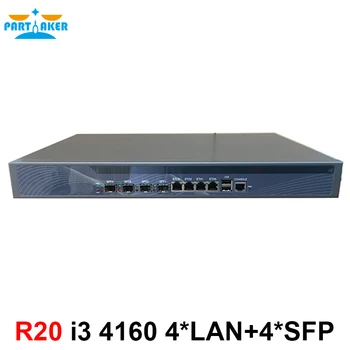Firewall Appliance 1U עם 4* מידע 1000M 82574L Gigabit LAN-4* SPF Intel Core i3 4130 3.4 Ghz Mikrotik ROS 2G RAM SSD 32G