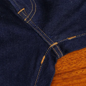 GT-0003 לקרוא תיאור! גלם אינדיגו Selvage שטף סלים מתאים מכנסיים Sanforized ג 'ינס ג' ין 12oz