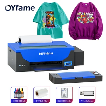 OYfame impresora dtf A3 DTF המדפסת ישירות סרט בגדים קפוצ ' ונים חולצה DTF מכונת הדפסת החולצה t ההדפסה המכונה