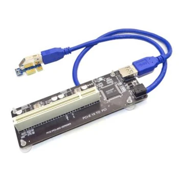 PCIE PCI-E PCI Express X1 כדי PCI קמה כרטיס כרטיס אוטובוס יעילות גבוהה מתאם ממיר כבל USB 3.0 עבור שולחן העבודה במחשב