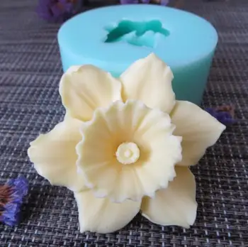 PRZY HC0089 סיליקה ג ' ל 3D תבניות פרחים סיליקון סבון, עובש פרח נר ארומה עובש סבון שהופך את התבניות שרף קליי תבניות.