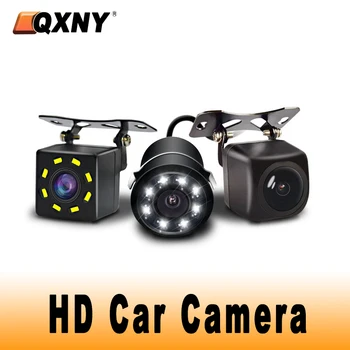 QXNY המכונית הפוכה מצלמה HD לראיית לילה מצלמה אחורית באיכות HD גיבוי תמונת חניה מצלמת וידאו מאוד עמיד למים להפוך לפקח