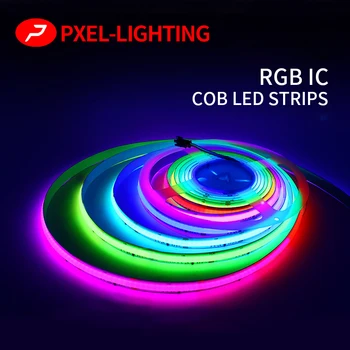 RGB DC12V DC24V WS2811 מלא צבעים FOB COB LED הרצועה למיעון חכם גמיש בצפיפות גבוהה דיגיטלית פיקסל צבע אור 720Led/m