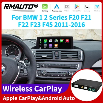 RMAUTO אלחוטית Apple CarPlay NBT CIC מערכת עבור ב. מ. וו 1 2 סדרת F20 F21 F22 F23 F45 2011-2016 אנדרואיד ראי קישור AirPlay