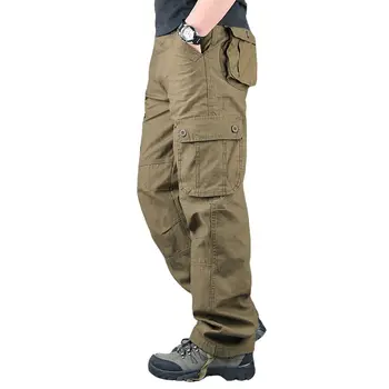 Samlona בתוספת גודל Mens מקרית המכנסיים האחרון סתיו אופנה מכנסיים כיסי רוכסן מכנסי 2023 בסגנון אירופאי חיצונית פנאי המכנסיים