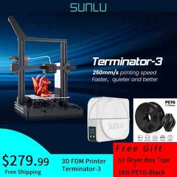 SUNLU T3 מדפסת 3D FDM מדפסות 3D 32 קצת שקט הדפסת לוח האם שבירה נימה זיהוי המכשיר פילוס אוטומטי