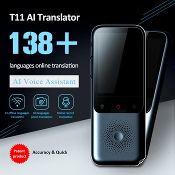 T7 4G האינטרנט חכמה קול מתרגם 138 ריבוי שפות בזמן אמת באינטרנט מיידית את הקו תרגום AI המרה