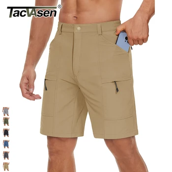 TACVASEN קיץ קל משקל יבש מהירה מכנסיים של גברים לנשימה מכנסיים קצרים מזדמנים הליכה ריצה עמידות במים במכנסיים קצרים.