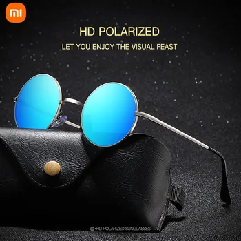 Xiaomi Mijia מקוטב משקפי שמש עגולים עבור גברים חם שחור גוגל זכר האולטרה רטרו בציר משקפי שמש נשים UV400 משקפי שמש