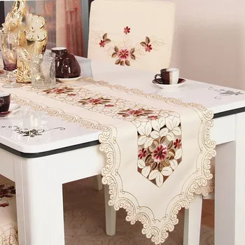 אופנה אירופאית גן רקמה שולחן רץ מיוחד של בד אמנות המיטה מזרן טלוויזיה ארון אלגנטי פרחוני מפת השולחן לקישוט הבית