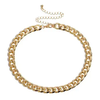 אופנה זהב עבה שרשראות קולר שרשראות לנשים היפ הופ הצהרה אישית 2023 מסיבת תכשיטים מתנות