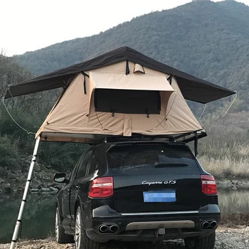 אני חיצונית קמפינג אוהל מטיילים ברכב רך-top בד גג האוהל אוהל המכונית תיירות