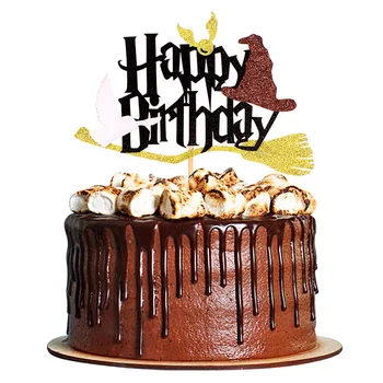 אשף קסום יום הולדת קישוט עוגת יום הולדת שמח עליונית עוגה ליום ההולדת עוגה Toppers