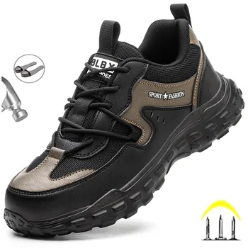 בידוד 6KV גברים בטיחות, נעלי עבודה קל משקל זכר פלדה הבוהן מגפיים Nti-לרסק אנטי-ניקוב בלתי ניתן להריסה נעלי מגן