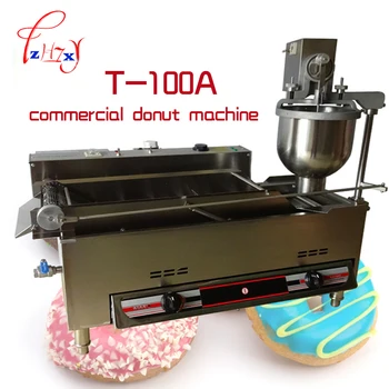 גז חשמלי אוטומטי סופגנייה המכונה T-100A מסחרי סופגנייה מכונת הטיגון Maker_Donut נירוסטה סופגניות מקבלי 1PC
