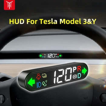 האד Head-Up Display עבור טסלה מודל 3 מודל Y 2022 2021 ייעודי אלקטרוניקה דיגיטלי מד המהירות אביזרי רכב