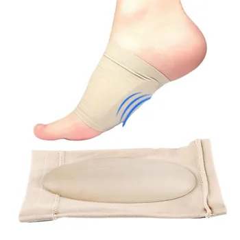 חדש 1Pair ג ' ל סיליקון קשתות Footful Orthotic תמיכה לקשת כף הרגל סד רגליים שטוחות להקל על כאב נוח נעלי Orthotic מדרסים