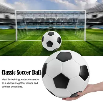 חדש 21, קלאסי כדורגל רך PVC עור לא.5 שחור גודל כדור פוטבול לבן רגיל אימון כדורגל V1P1