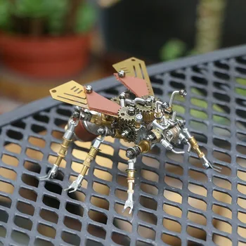 חרקים שפירית מעופפת נמלה מתכת 3d פאזל סגור מכני חינוכיים לילדים אבני הבניין צעצועים חינוכיים יצירתיים g