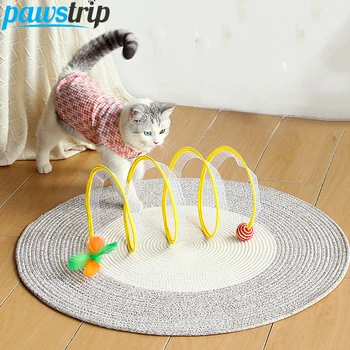 חתול המנהרה צעצועים מתקפל חתול צעצוע שווא העכבר חתלתול משחקים, צעצועים עבור חתולים חתול מצחיק מקל חתול אביזרים ציוד לחיות מחמד