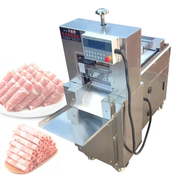 טלה רול מבצעה חשמלי המקצועה קפוא בשר בקר פרוסות טריות כיתה חזה חזיר טוסטר פרוסות בשר בקר בשר מבצעה המכונה