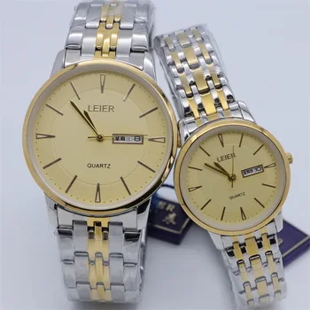 כמה Watch עבור גברים, נשים קוורץ שעונים זהב נירוסטה בנות מינימליסטי פשוט Orologio זכר איש עסקים שעון היד