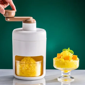 מיני נייד המופעל על יד קרח קטנים מגרסה מכונה להכנת ברד מילקשייק במטבח משק הבית בצורה מושלמת.