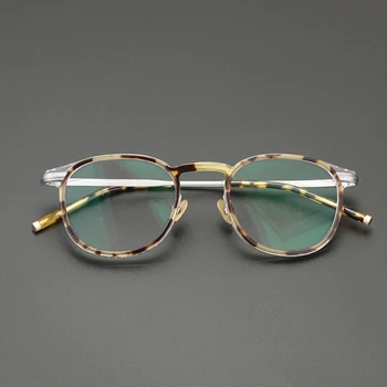 מקורי מסגרת משקפיים טיטניום מרשם משקפיים נשים קוצר ראייה מסגרות משקפיים לגברים בציר יפן מעצב מותג המשקפיים