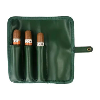 עור סיגר התיק, סיגר תיבת אחסון מחזיק 3 סיגרים תיק נסיעות, נייד עור סיגר נרתיק מתנות לגברים