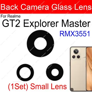 על Realme GT2 Explorer מאסטר RMX3551 מצלמה אחורית עדשת זכוכית חזרה עדשת זכוכית חלקי חילוף