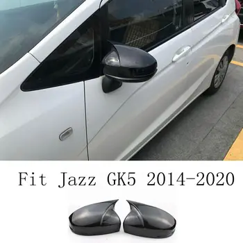 פחמן שחור Chrome עבור התאמה הונדה ג ' אז בעיר הסעות פריד 2014 - 2016 2017 2018 2019 המכונית בצד הדלת האחורית פונה המראה לכסות