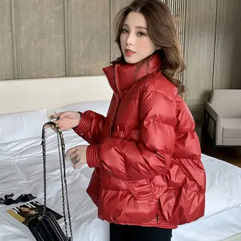 רעיוני 'קט בגדי נשים מעיל של אישה חדשה של בגדי חורף מעיל המשאף למטה סגנון קוריאני ז' קטים אלגנטיים מעילים נקבה